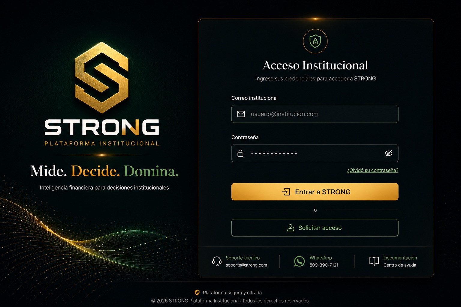 STRONG Plataforma Institucional